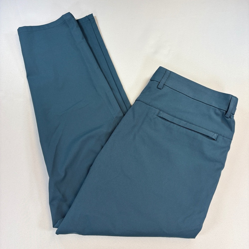 Jack Archer Jetsetter Tech Pants Mens 34x28 Teal Slim Travel Golf Work Commuter